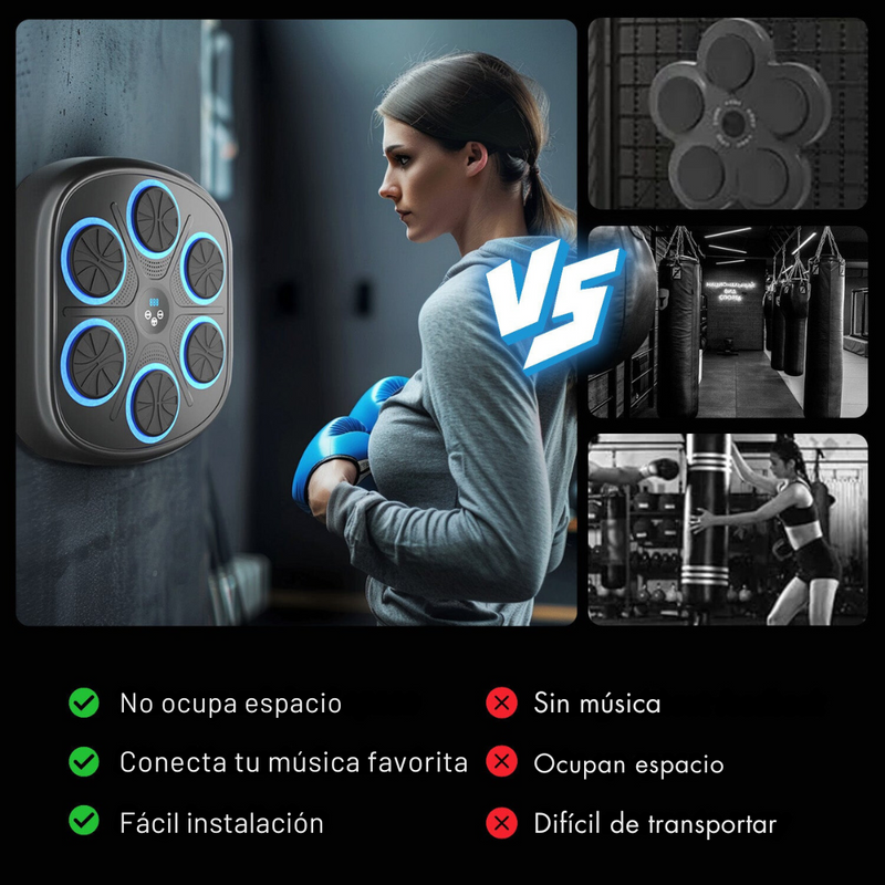 Máquina de boxeo con guantes de regalo