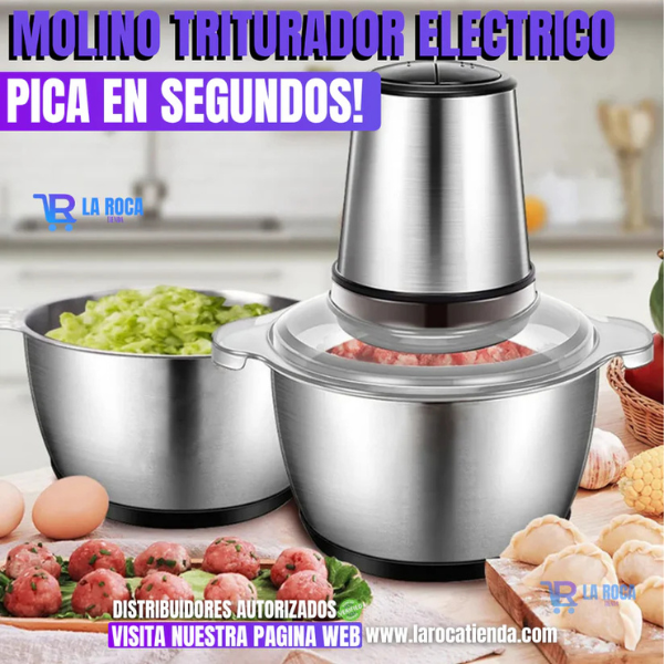 MOLINO TRITURADOR ELECTRICO DE 2 LITROS